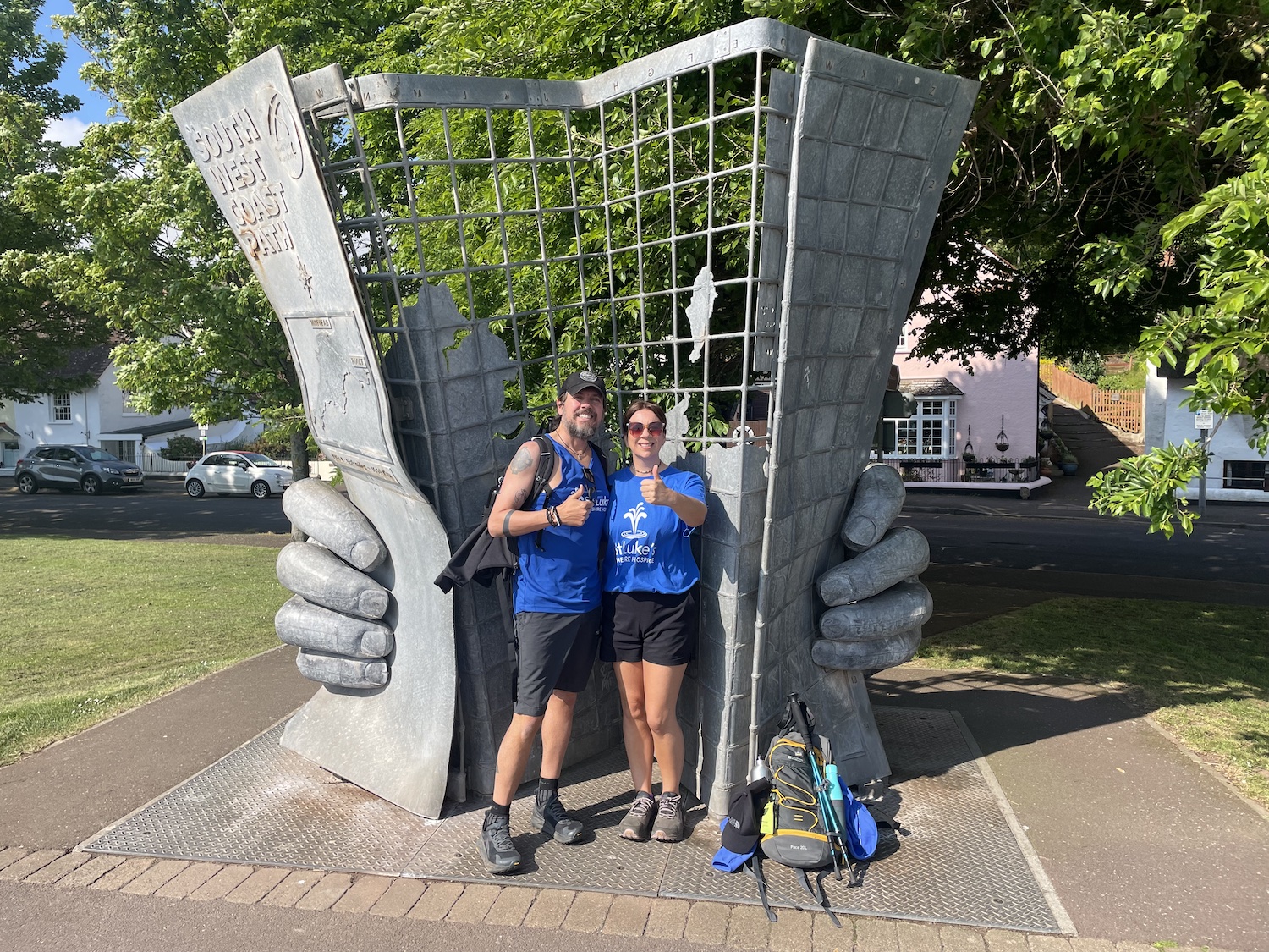 Matt and Tracey Before the Legs Give Out Day One South West Coast Path